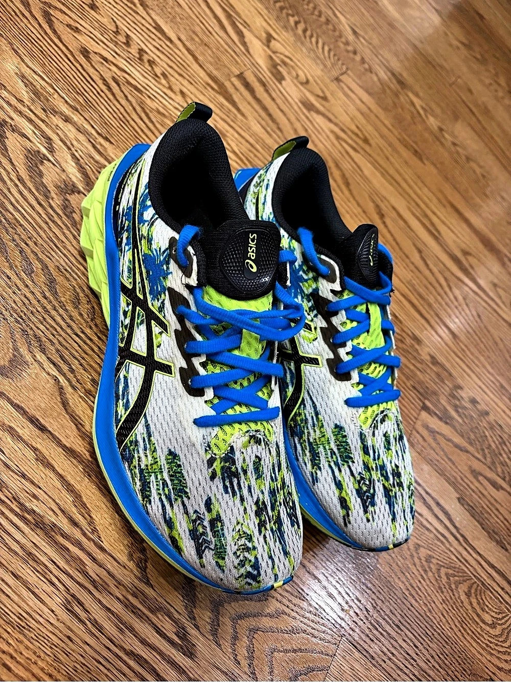 ASICS Gel-Nimbus 25 Men's Athletic Shoes Blue & Green US 8.5 Like New
